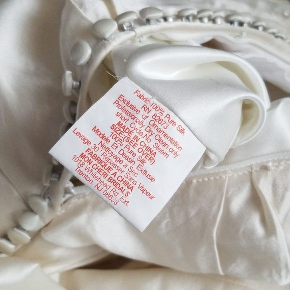 100% pure silk wedding gown - Picture 4 of 8